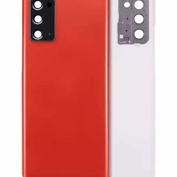 Capac Spate Sticla Samsung Galaxy Note 20 AMPlus (No Logo) (Mystic Red)