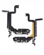 Cablu Flex Port Incarcare Cu Placa iPhone 14 Pro Max Premium (Silver) - imagine 2