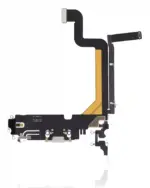 Cablu Flex Port Incarcare Cu Placa iPhone 14 Pro Max Premium (Silver) - imagine 3