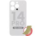 Capac Spate Sticla iPhone 14 Pro (No Logo) (Silver)