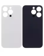 Capac Spate Sticla iPhone 14 Pro (No Logo) (Silver) - imagine 2