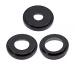Lentila Camera Spate Cu Suport Si Rama iPhone 14 Pro / 14 Pro Max (Space Black) (3 Piece Set) Premium - imagine 3