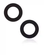 Sticla Camera Spate Cu Adeziv iPhone 14 / 14 Plus / 15 / 15 Plus (2 Piece Set) Premium (Real Sapphire) - imagine 2
