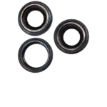 Lentila Camera Spate Cu Suport Si Rama iPhone 15 Pro Max (3 Piece Set) Premium (Black Titanium) - imagine 2