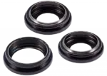 Lentila Camera Spate Cu Suport Si Rama iPhone 15 Pro Max (3 Piece Set) Premium (Black Titanium) - imagine 4
