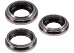 Lentila Camera Spate Cu Suport Si Rama iPhone 15 Pro Max (3 Piece Set) Premium (Natural Titanium) - imagine 4
