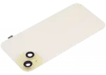 Capac Spate Sticla Cu Magnet MagSafe, NFC Si Lanterna iPhone 15 Plus Aftermarket (No Logo) (Yellow) - imagine 5