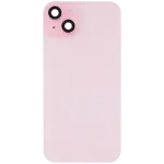 Capac Spate Sticla Cu Magnet MagSafe, NFC Si Lanterna iPhone 15 Plus Aftermarket (No Logo) (Pink) - imagine 3