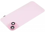 Capac Spate Sticla Cu Magnet MagSafe, NFC Si Lanterna iPhone 15 Plus Aftermarket (No Logo) (Pink) - imagine 5