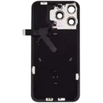 Capac Spate Sticla iPhone 15 Pro Max Aftermarket (No Logo) (Black Titanium) - imagine 4