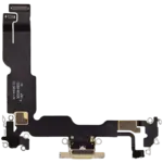 Cablu Flex Port Incarcare Cu Placa iPhone 15 Plus Premium (Yellow) - imagine 3