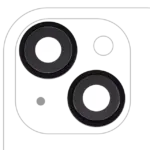 Lentila Camera Spate Cu Suport Si Rama iPhone 15 / 15 Plus (2 Piece Set) Premium (Black)