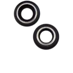 Lentila Camera Spate Cu Suport Si Rama iPhone 15 / 15 Plus (2 Piece Set) Premium (Black) - imagine 2