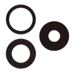 Lentila Camera Spate (Glass Only) Cu Adeziv Telefon iPhone 15 Pro (3 Piece Set) Premium (10 Pack) (Real Sapphire) - imagine 3