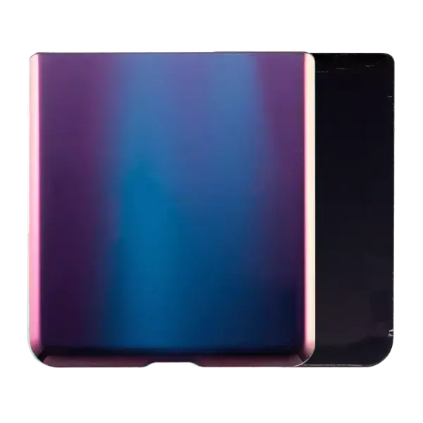 Capac Spate Sticla Samsung Galaxy Z Flip 5G Service Pack Original (Mirror Purple)