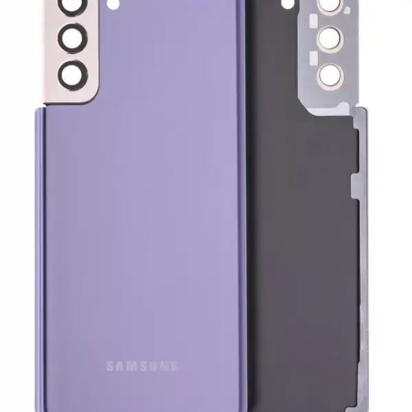 Carcasa Spate Sticla Cu Lentila pentru Camera Telefon Samsung Galaxy S21 Plus Service Pack (Phantom Violet)