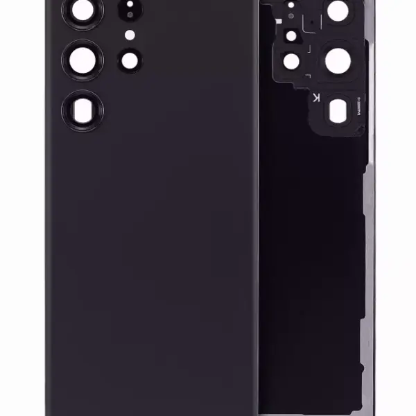 Capac Spate Sticla Samsung Galaxy S23 Ultra 5G AMPlus (No Logo) (Phantom Black)