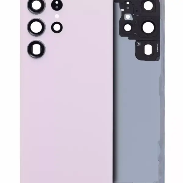 Capac Spate Sticla Samsung Galaxy S23 Ultra 5G AMPlus (No Logo) (Lavender)