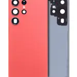 Capac Spate Sticla Samsung Galaxy S23 Ultra 5G AMPlus (No Logo) (Red)