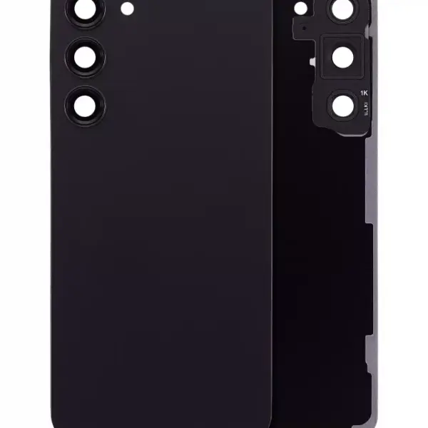 Capac Spate Sticla Samsung Galaxy S23 Plus 5G AMPlus (No Logo) (Phantom Black)