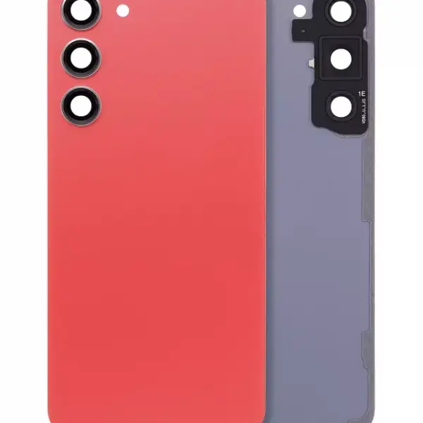 Capac Spate Sticla Samsung Galaxy S23 Plus 5G AMPlus (No Logo) (Orange)