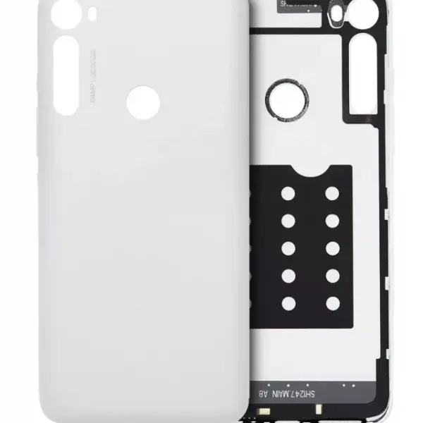 Capac Spate Sticla Motorola Moto One Fusion Plus  Original (Moonlight White)