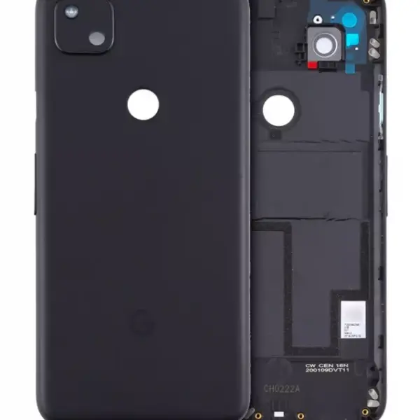 Ansamblu Carcasa Spate Sticla Google Pixel 4a Original (Just Black)