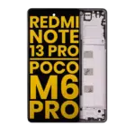 Display telefon Xiaomi Redmi Note 13 Pro 4G / Xiaomi Poco M6 Pro 4G / Xiaomi Redmi Note 14S Refurbished (Black)