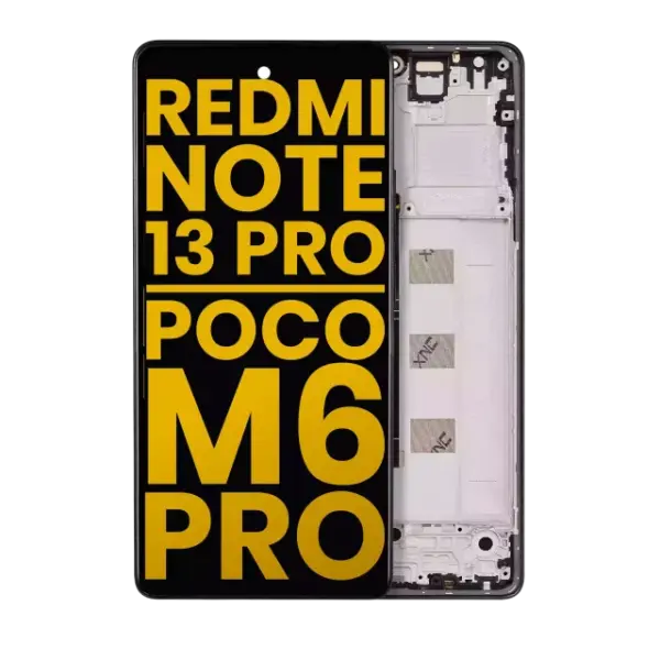Display telefon Xiaomi Redmi Note 13 Pro 4G / Xiaomi Poco M6 Pro 4G / Xiaomi Redmi Note 14S Refurbished (Black)