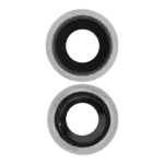 Lentila Camera Spate Cu Suport Si Rama iPhone 8 / SE (2020) / SE (2022) (Silver) (10 Pack) Premium - imagine 2