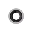 Lentila Camera Spate Cu Suport Si Rama iPhone 8 / SE (2020) / SE (2022) (Silver) (10 Pack) Premium - imagine 3