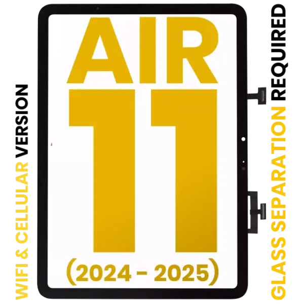 Touchscreen (Digitizer) iPad Air 11" (2024) / Air 11" (2025) Premium (WiFi / Cellular) (Black)
