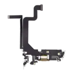 Cablu Flex Port Incarcare Cu Placa iPhone 14 Pro Max AMPlus (Gold)