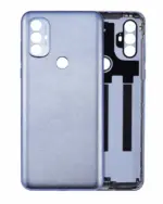 Capac Spate Sticla Motorola Moto Power AMPlus (Opal Silver)