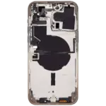 Capac Spate Sticla iPhone 14 Pro Max AMPlus (No Logo) (Gold) - imagine 4