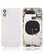 Capac Spate Sticla iPhone 11 AMPlus (No Logo) (White) - imagine 2