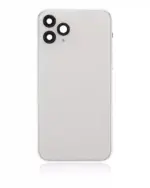 Capac Spate Sticla iPhone 11 Pro AMPlus (No Logo) (Silver) - imagine 11