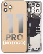 Capac Spate Sticla iPhone 11 Pro AMPlus (No Logo) (Gold)