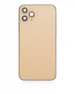 Capac Spate Sticla iPhone 11 Pro AMPlus (No Logo) (Gold) - imagine 3