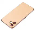 Capac Spate Sticla iPhone 11 Pro AMPlus (No Logo) (Gold) - imagine 5