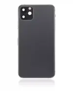 Carcasa Spate Sticla iPhone 11 Pro Max AMPlus (No Logo) (Space Gray) - imagine 3