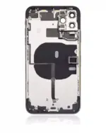 Carcasa Spate Sticla iPhone 11 Pro Max AMPlus (No Logo) (Space Gray) - imagine 4