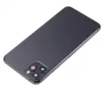 Carcasa Spate Sticla iPhone 11 Pro Max AMPlus (No Logo) (Space Gray) - imagine 5