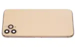 Carcasa Spate Sticla iPhone 11 Pro Max AMPlus (No Logo) (Gold) - imagine 9