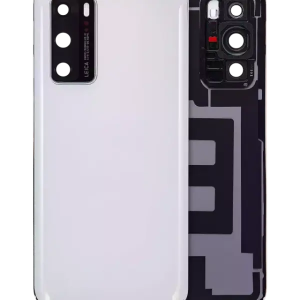 Capac Spate Sticla Huawei P40 (Ice White)
