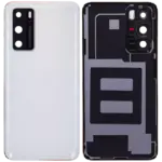 Capac Spate Sticla Huawei P40 (Ice White) - imagine 2