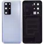 Capac Spate Sticla Huawei P40 Pro (Matte Silver) - imagine 2