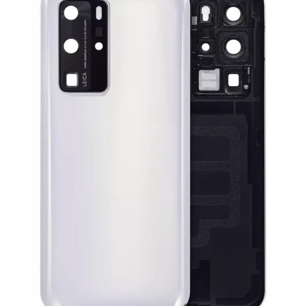 Capac Spate Sticla Huawei P40 Pro (Ice White)
