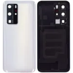 Capac Spate Sticla Huawei P40 Pro (Ice White) - imagine 2