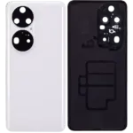 Capac Spate Sticla Huawei P50 Pro (Pearl White) - imagine 2